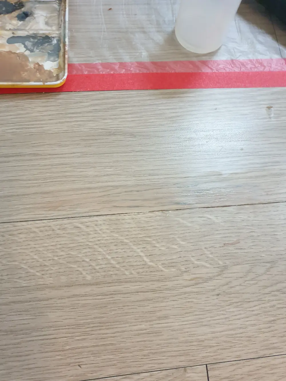 용인 원목마루복원 찍힘 시공 후
